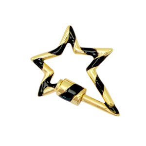 Zirkonia slot lightning Gold-black