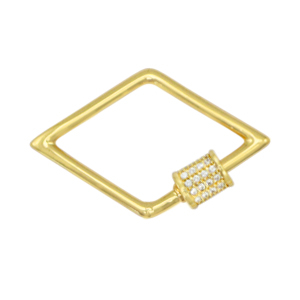 Zirkonia slot rhombus Gold