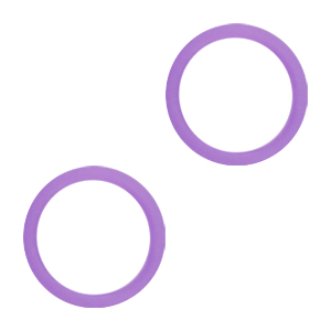 Elastiek eindjes Purple