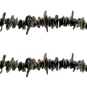 Oceaan bamboe kralen Anthracite