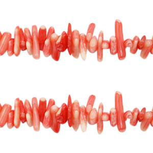 Oceaan bamboe kralen Coral bleached red