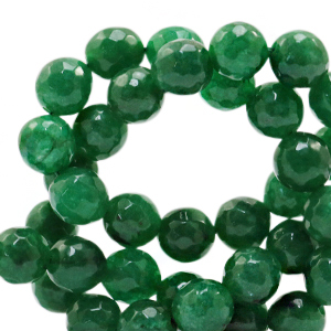 8 mm kralen natuursteen Jade facet geslepen Agata green