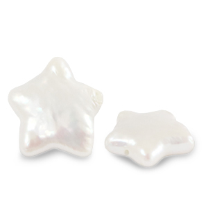 BQ Zoetwater parels ster Natural white