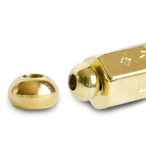 C.U.S&reg; message beads eindkap Goud (nikkelvrij)