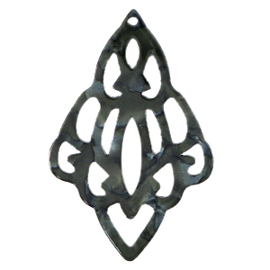 Hangers van resin barok diamant Black