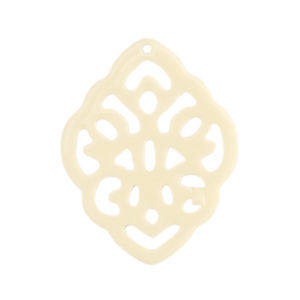 Hangers van resin barok ruit Off white