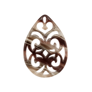 Hangers van resin barok druppel Mixed brown