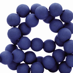 6 mm kralen van acryl Dark royal blue