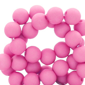 6 mm kralen van acryl Hot pink