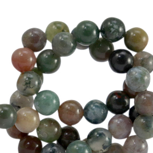 Kralen natuursteen chalcedoon (jaspis) 8mm Multicolour green