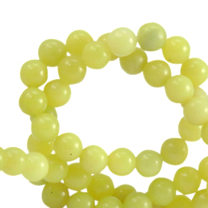 Kralen natuursteen serpentijn 6mm Greenish yellow