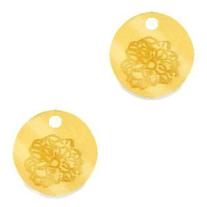 Bedels Plexx 12mm Birth flower October-Marigold Gold