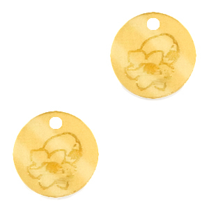Bedels Plexx 12mm Birth flower May-Lily of the valley Gold