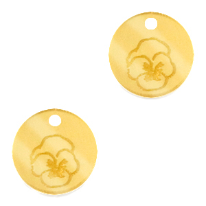 Bedels Plexx 12mm Birth flower February-Violet Gold