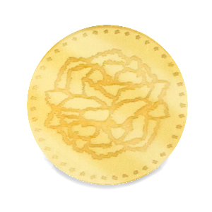 Cabochons Plexx 20mm Birth flower January-Carnation Gold