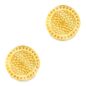 Cabochons Plexx 12mm Birth flower November-Chrysant Gold