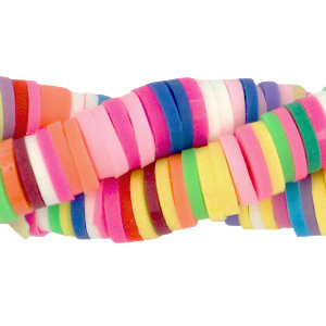 Kralen Katsuki 6mm Rainbow neon yellow mix