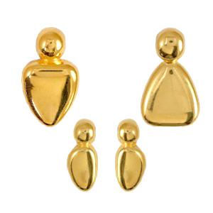 Metaal bedels DQ family Goud (nikkelvrij)