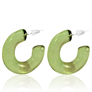Musthave oorbellen creolen Olive green