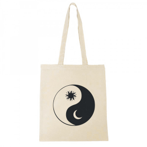 Canvas tas Yin&Yang Ecru beige