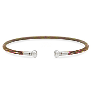C.U.S&reg; bangle armband Brown-silver