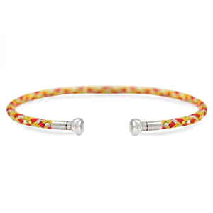 C.U.S&reg; bangle armband Yellow-red-silver