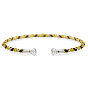 C.U.S&reg; bangle armband Yellow-black-silver