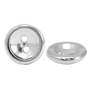 Metaal kralen DQ knoop 10mm Antiek zilver (nikkelvrij)