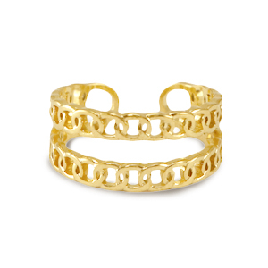 Ringen van Stainless steel Roestvrij staal (RVS) Goud