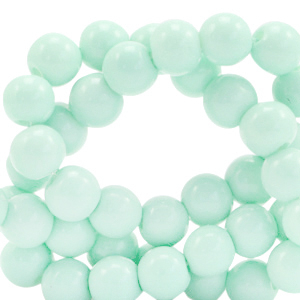Glaskralen 4 mm opaque Soothing sea green