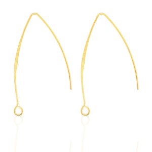 Oorbellen van Stainless steel Roestvrij staal (RVS) Goud