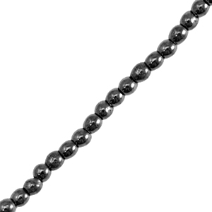 Kralen van hematite rond 2mm Black
