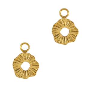 Bedels van Stainless steel Roestvrij staal (RVS) 8mm Goud