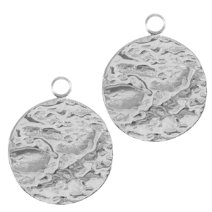 Bedels van Stainless steel Roestvrij staal (RVS) 14mm Zilver