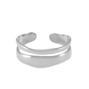 Ringen van Stainless steel Roestvrij staal (RVS) Zilver
