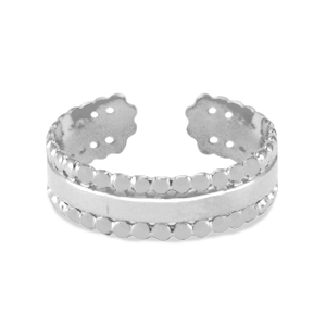 Ringen van Stainless steel Roestvrij staal (RVS) Zilver