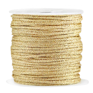 Macram&eacute; gevlochten draad 2mm Gold