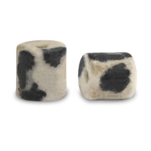 Disc natuursteen kralen dalmatian stone 4x4mm Greige