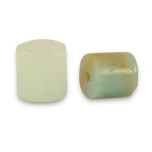 Disc natuursteen kralen chalcedoon (kwarts) 4x4mm Multicolour turquoise-off white