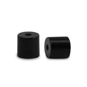 Disc natuursteen kralen 2x2mm Midnight black