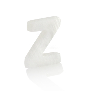 Schelp hanger special letter Z White (natuurlijke kleur)