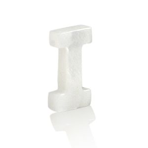 Schelp hanger special letter I White (natuurlijke kleur)