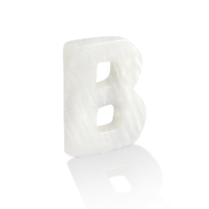 Schelp hanger special letter B White (natuurlijke kleur)