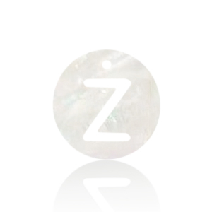 Schelp hanger special letter Z White (natuurlijke kleur)