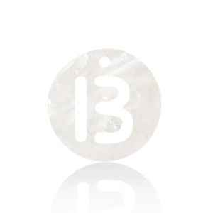 Schelp hanger special letter B White (natuurlijke kleur)