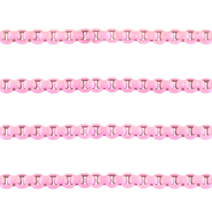 Jasseron schakel 3mm Pink