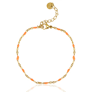 Armbanden van Stainless steel Roestvrij staal (RVS) Orange-gold