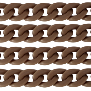 Acryl schakels 29mm matt Savannah brown