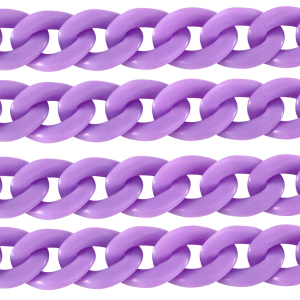 Acryl schakels 29mm matt Petal purple