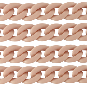 Acryl schakels 29mm matt Vintage pink